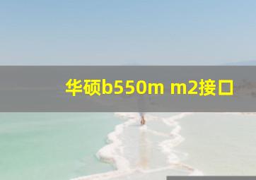 华硕b550m m2接口